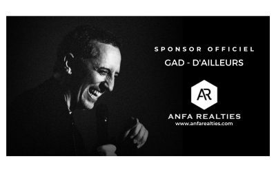 Anfa Realties is the official sponsor of the tour of Gad ELMALEH in Maroc!